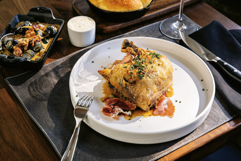 Chicken Leg Confit at Skyline Lodge