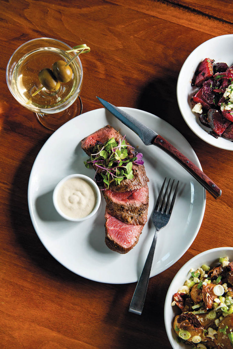 Steak dish at Asheville Proper