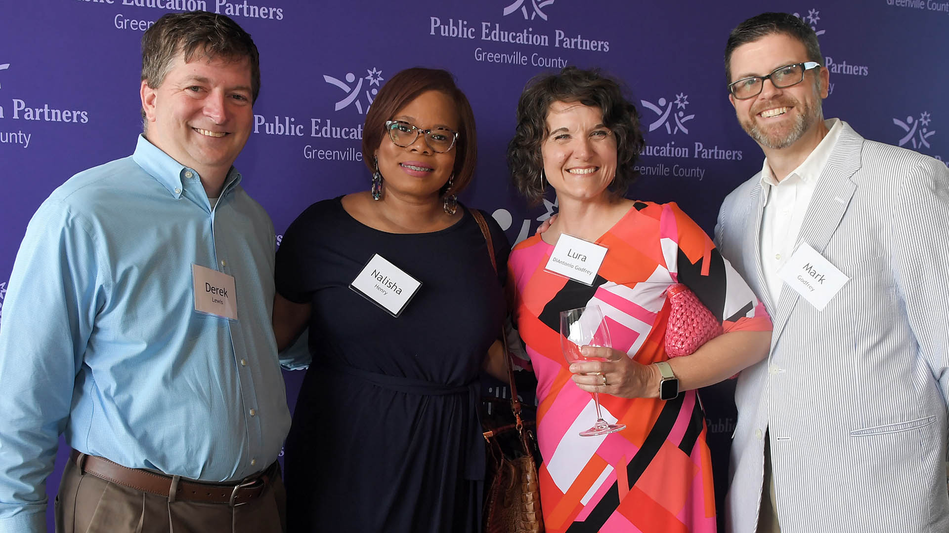 Derek Lewis, Nalisha Henry, and Lura and Mark Godfrey | PEP
