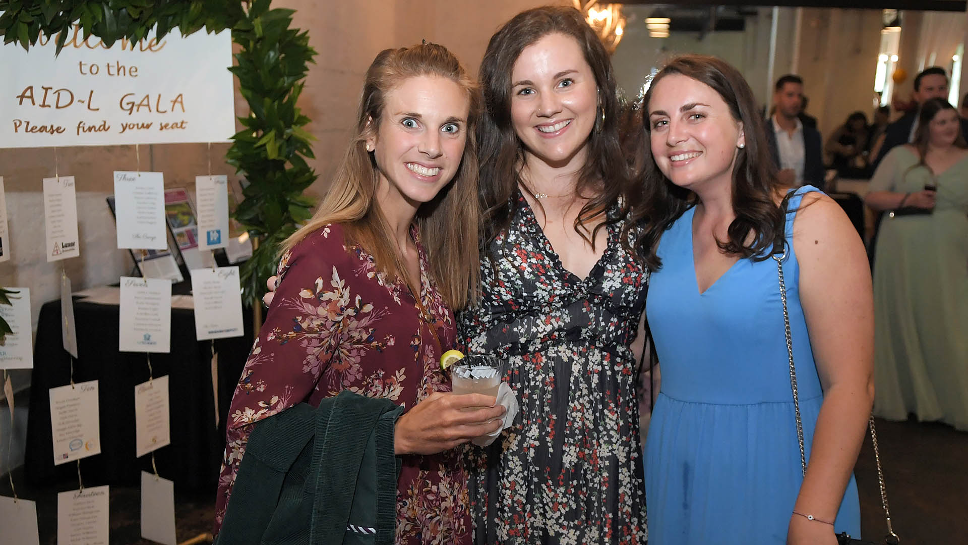 Kelly Cardan, Sarah Joyce, and Kirby Rose enjoy the evening. AID-L hosted their Spring Gala, May 13, 2022.