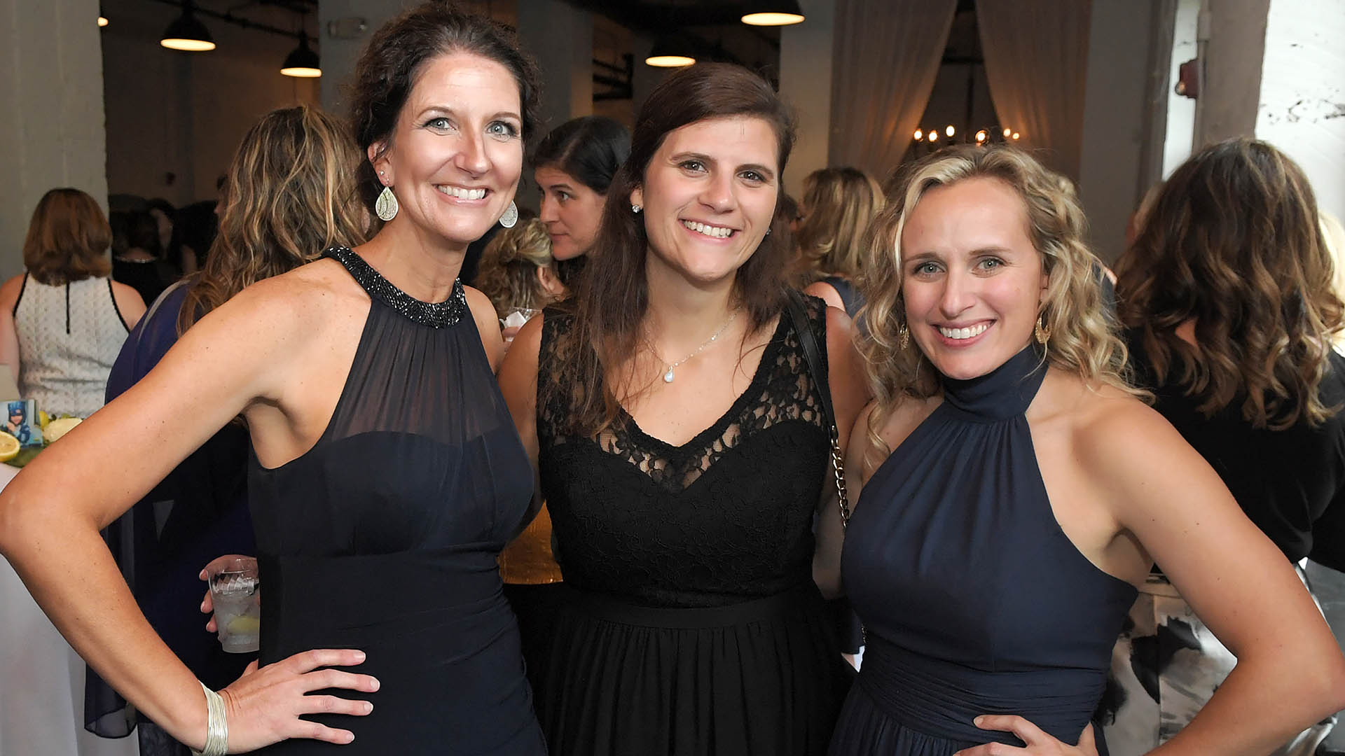 Kristi Rollins, Lindsey Contella, and Adair Cobb enjoy the evening. AID-L hosted their Spring Gala, May 13, 2022. GWINN DAVIS MEDIA