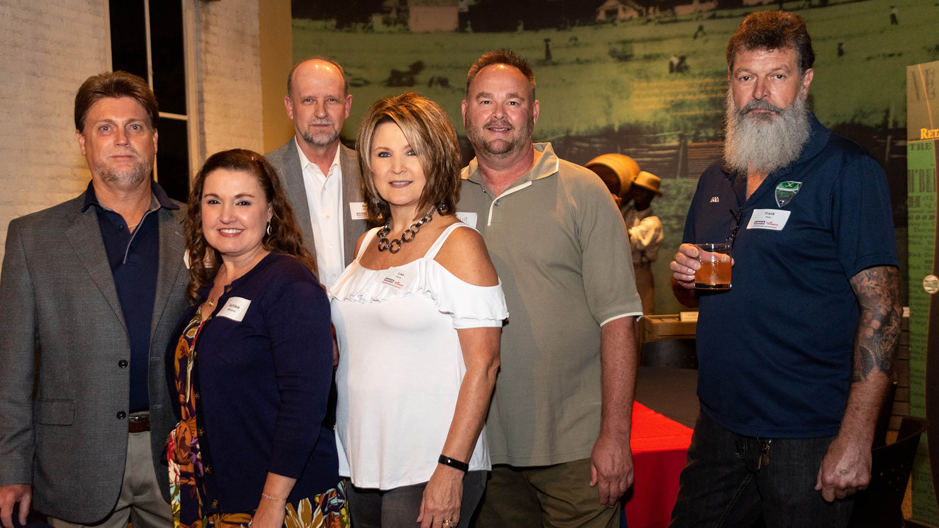 Jerry Williams, Ashlee Williams, Gary Manley, Lisa Owens, Craig Owens, and Frank Tharp | TOWN Upcounty History Museum
