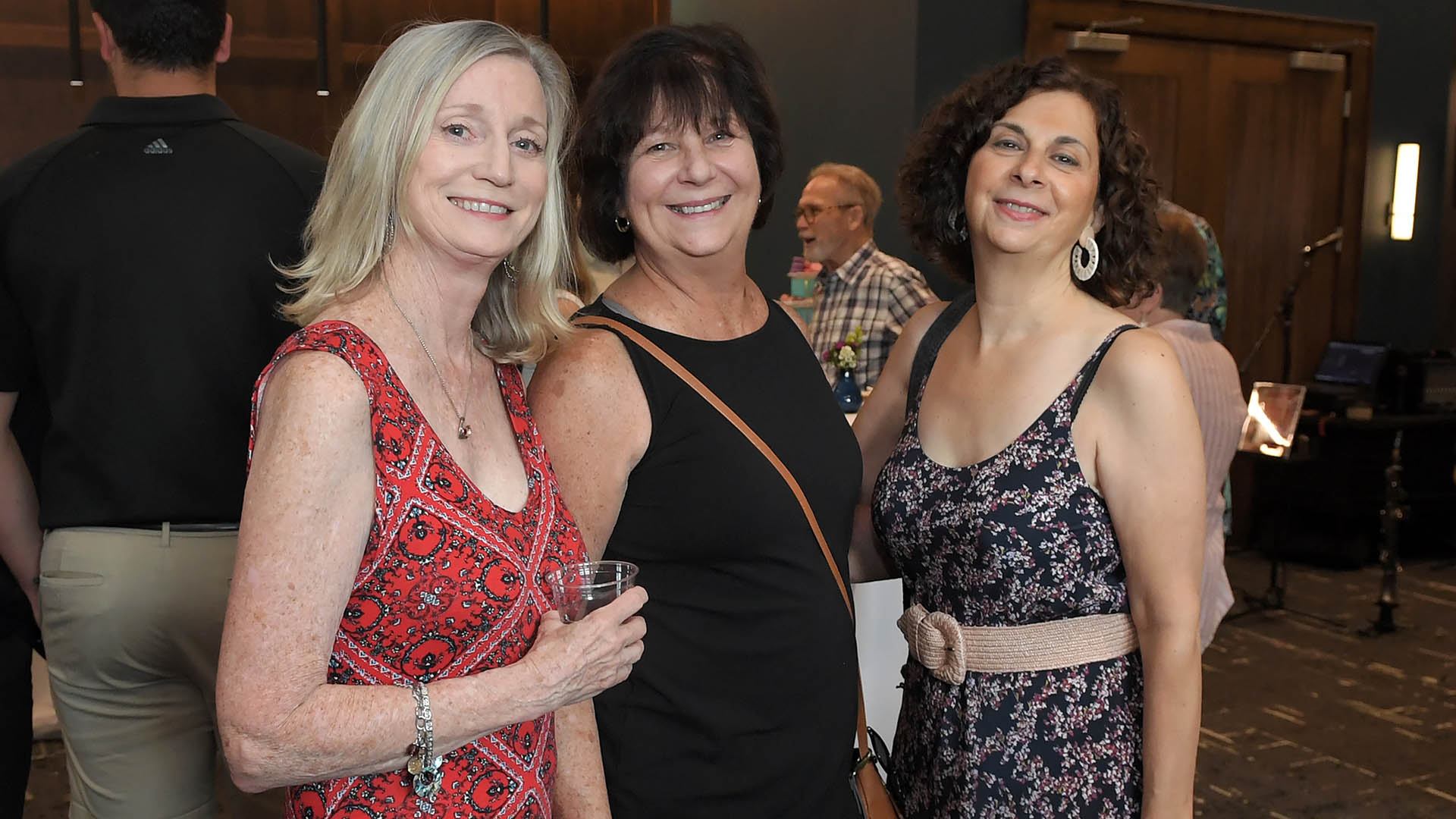 Wayna Guirl, Kathy Greene and Lucille Herwald enjoy the evening. The Simpsonville Arts Center presented the Ed Cascone Art Exhibition