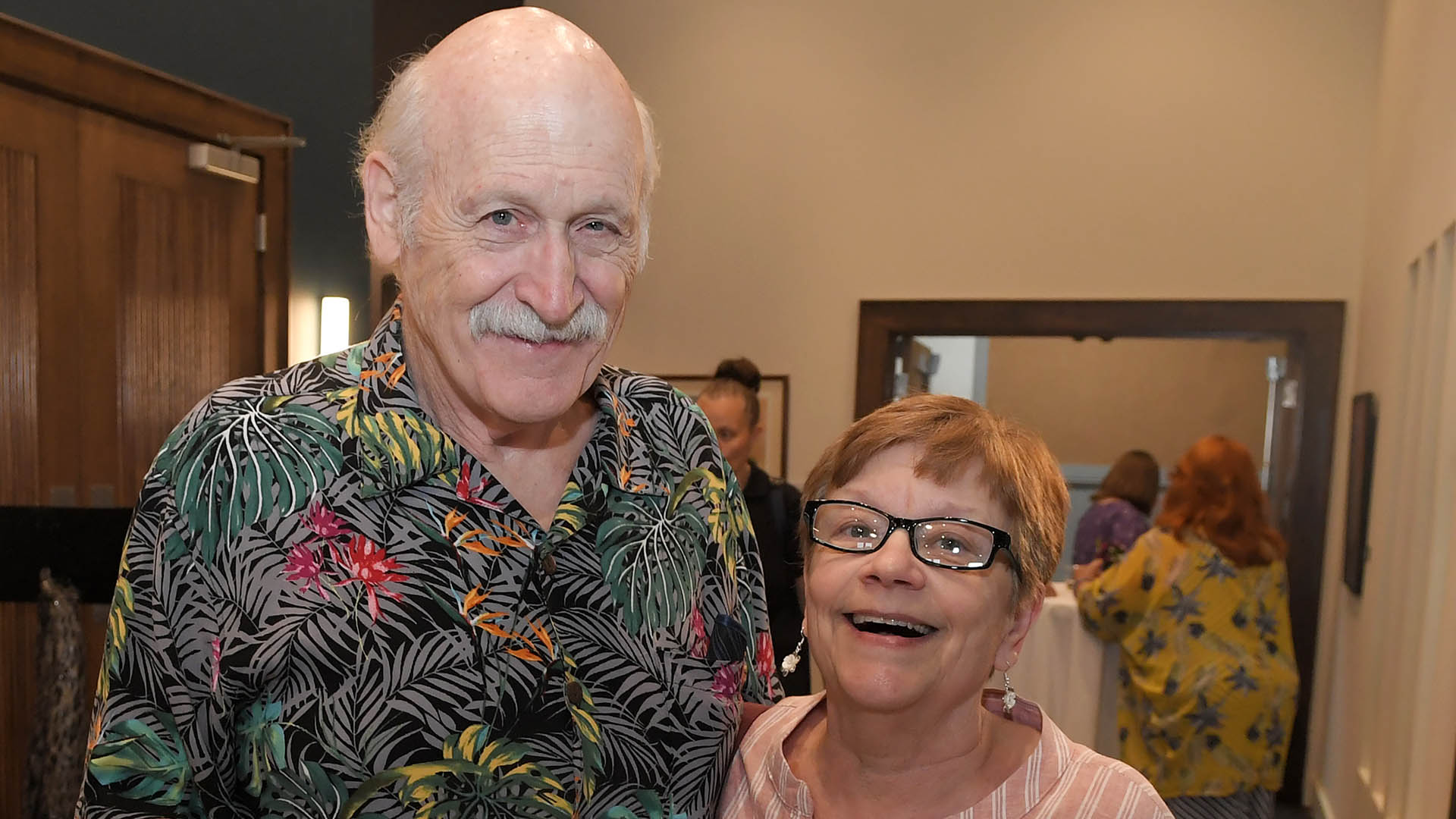 Craig and Helen Manning enjoy the evening. The Simpsonville Arts Center presented the Ed Cascone Art Exhibition