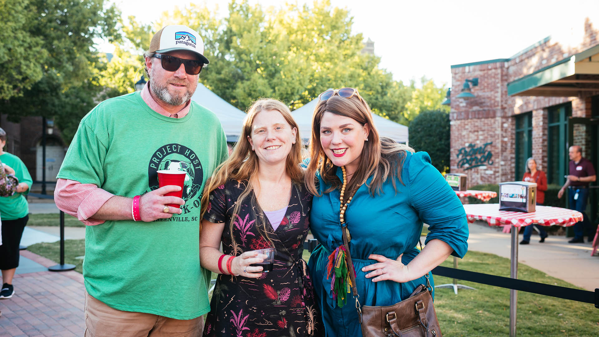 Alex Stalvey, Megan Burke, and Annie Maerten | Project Host BBQ