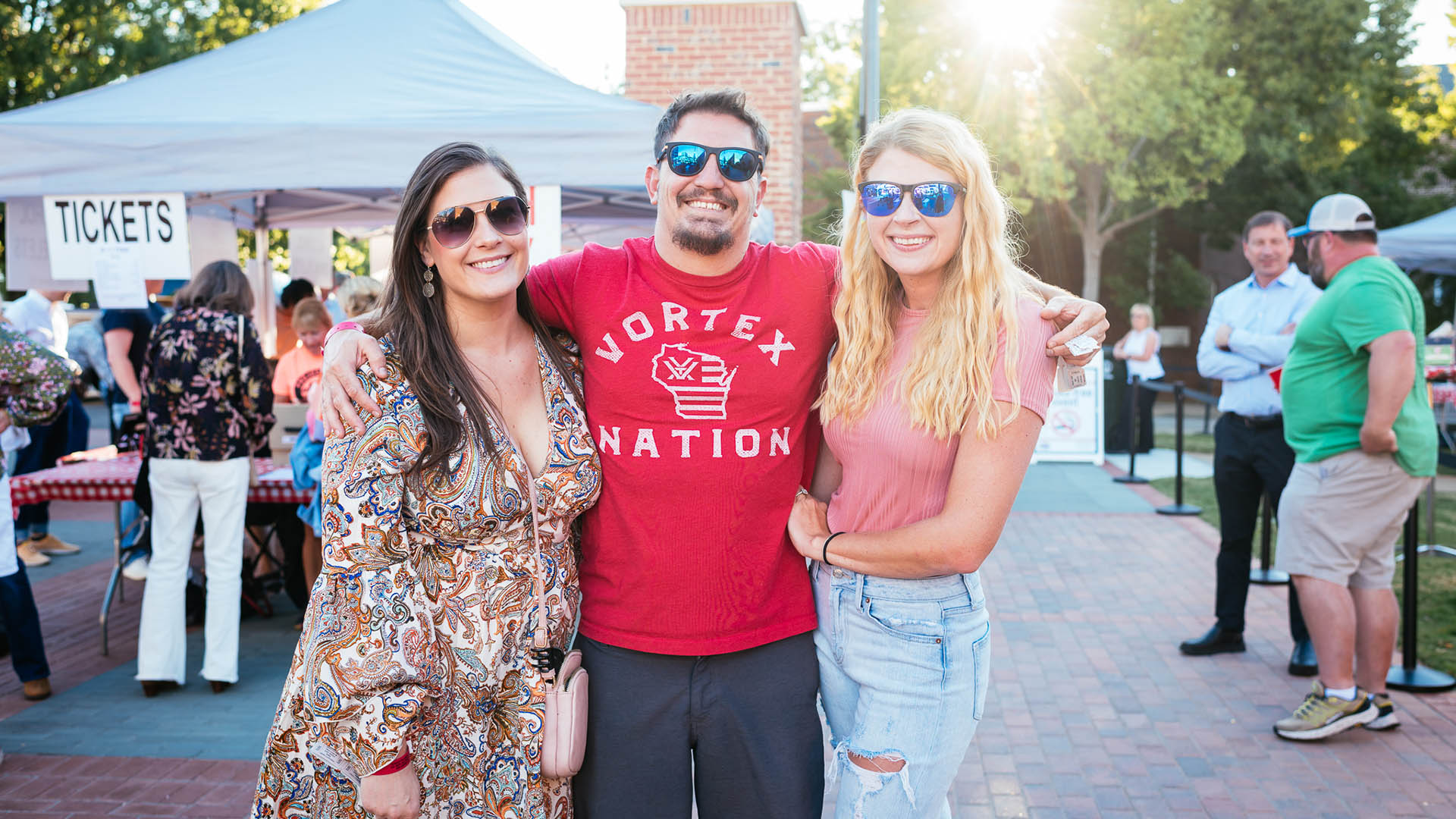 Melissa Slater, Nat Pasquesi, and Sarah Yopp Project Host BBQ