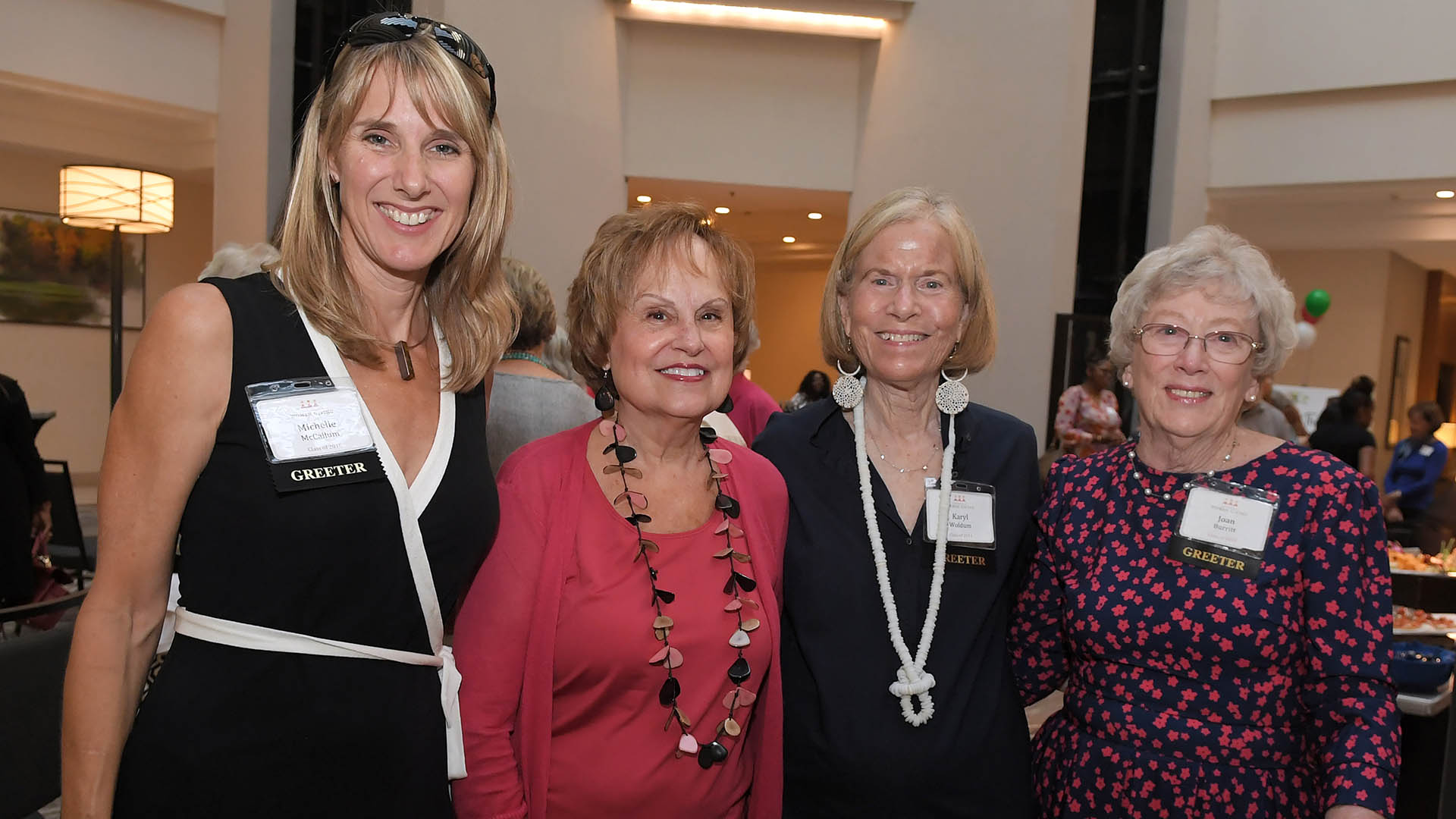 Michelle McCallum, Toni Childrif, Karyl Woldum, and Joan Burritt enjoy the evening. Greenville Women Giving kicked off it's 17th Season with a special Gala at the Embassy Suites Wednesday, September 14, 2022.