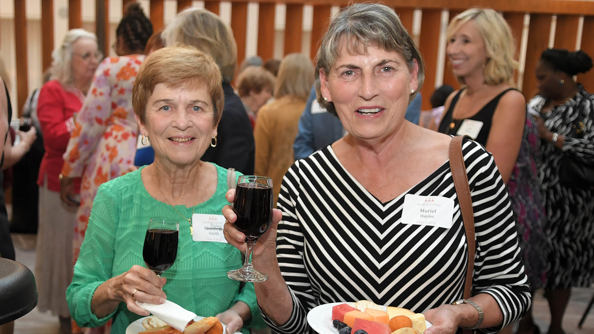 Betsy Smith, and Muriel Hayler enjoy the evening. Greenville Women Giving kicked off it's 17th Season with a special Gala at the Embassy Suites Wednesday, September 14, 2022. GWINN DAVIS MEDIA