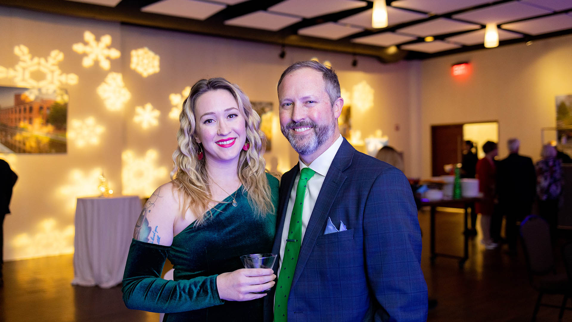 Nina and Bryce Caldwell | Martinis and Mistletoes - TOWN - Hyatt - Jack Robert, Photographer