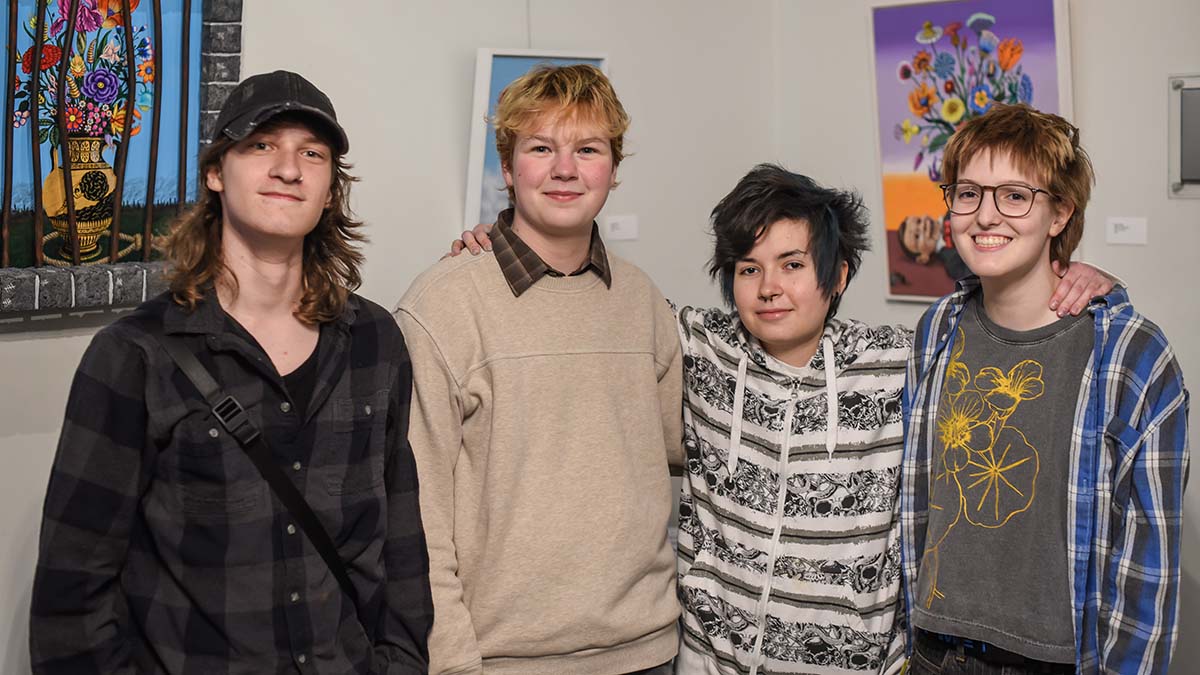 Graham Martin, Leigh Wright, Mikey McMahon, and Isabel Cart